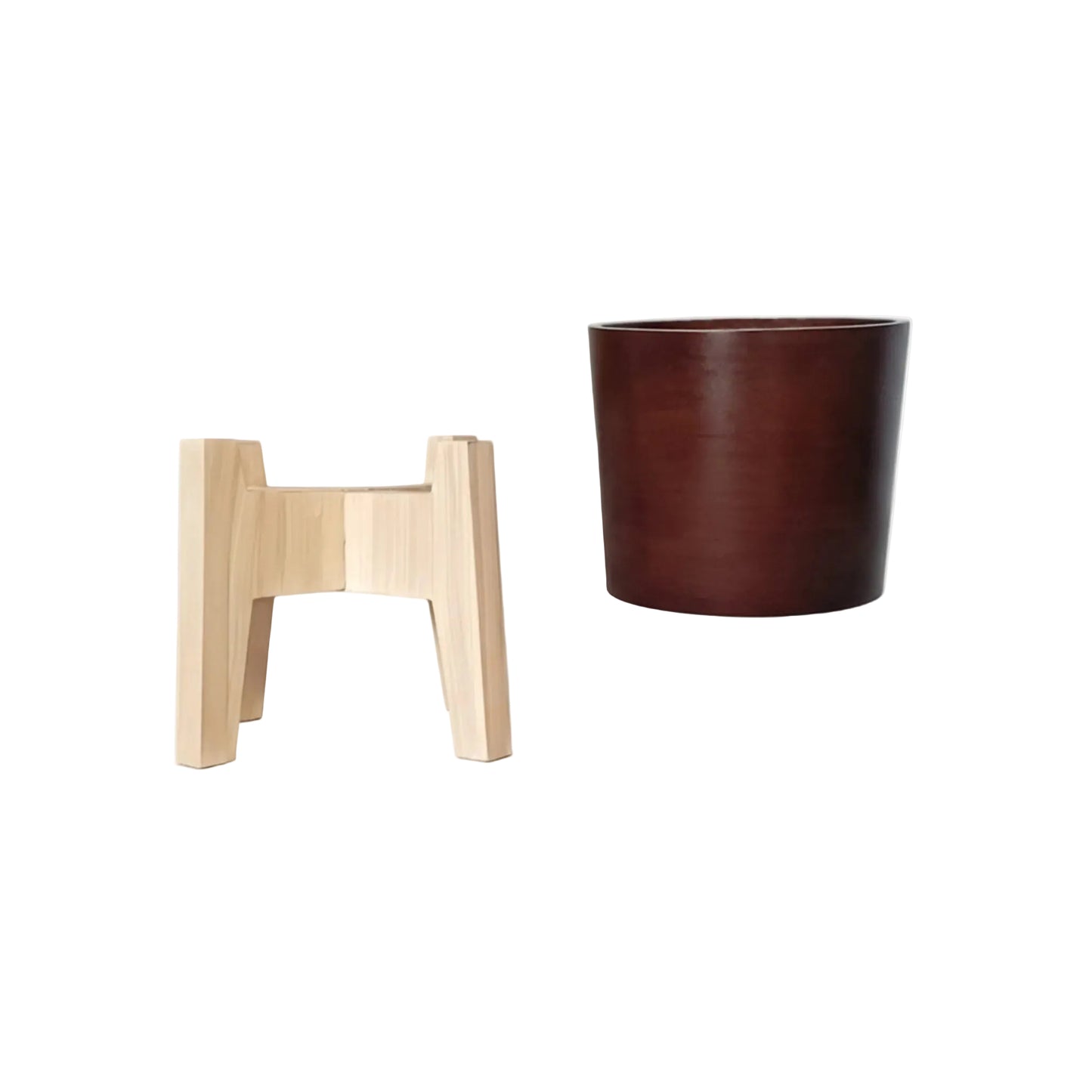 Classy Taper Round Desk Planter Pot With Stand