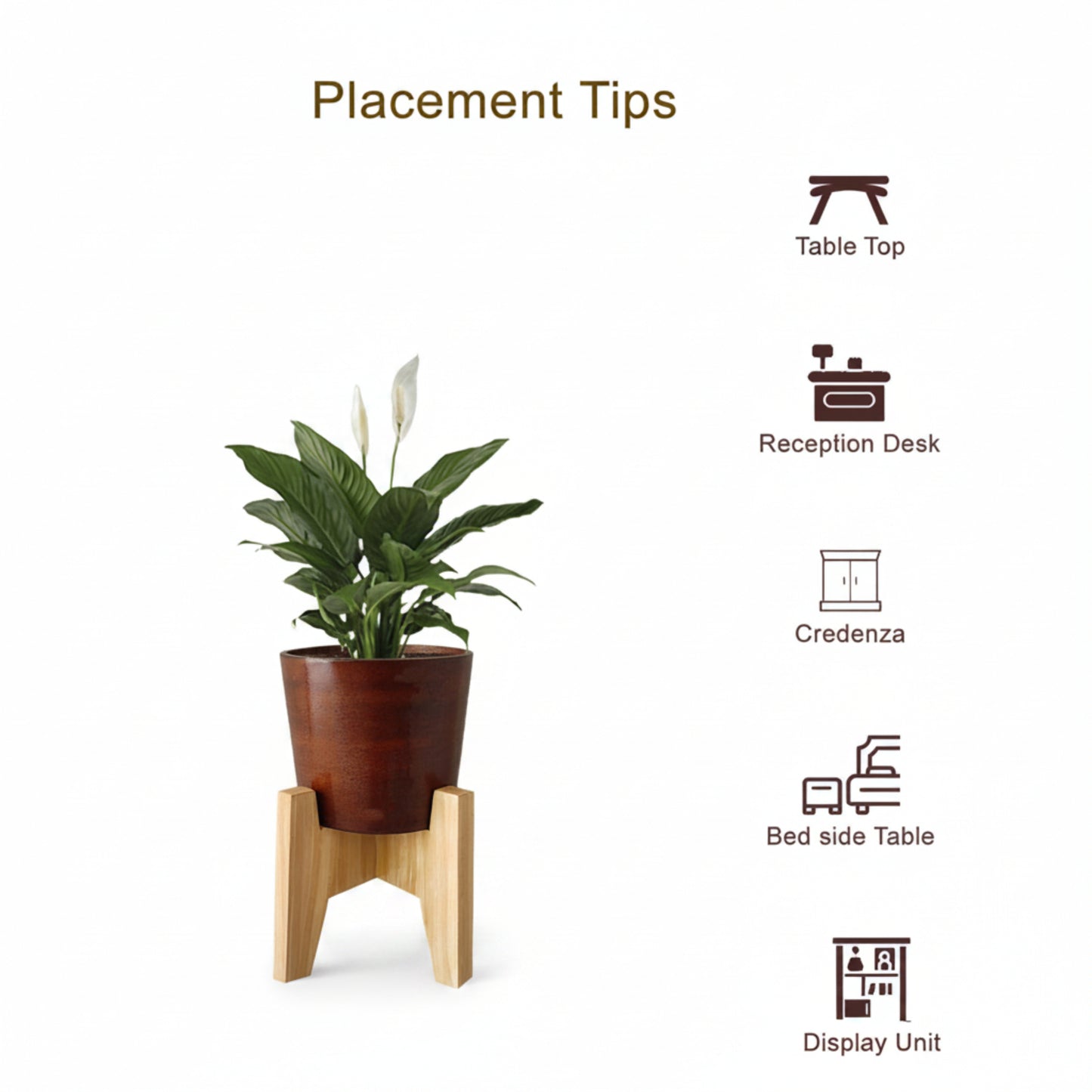 Eleva Round Circular Table Planter With Stand