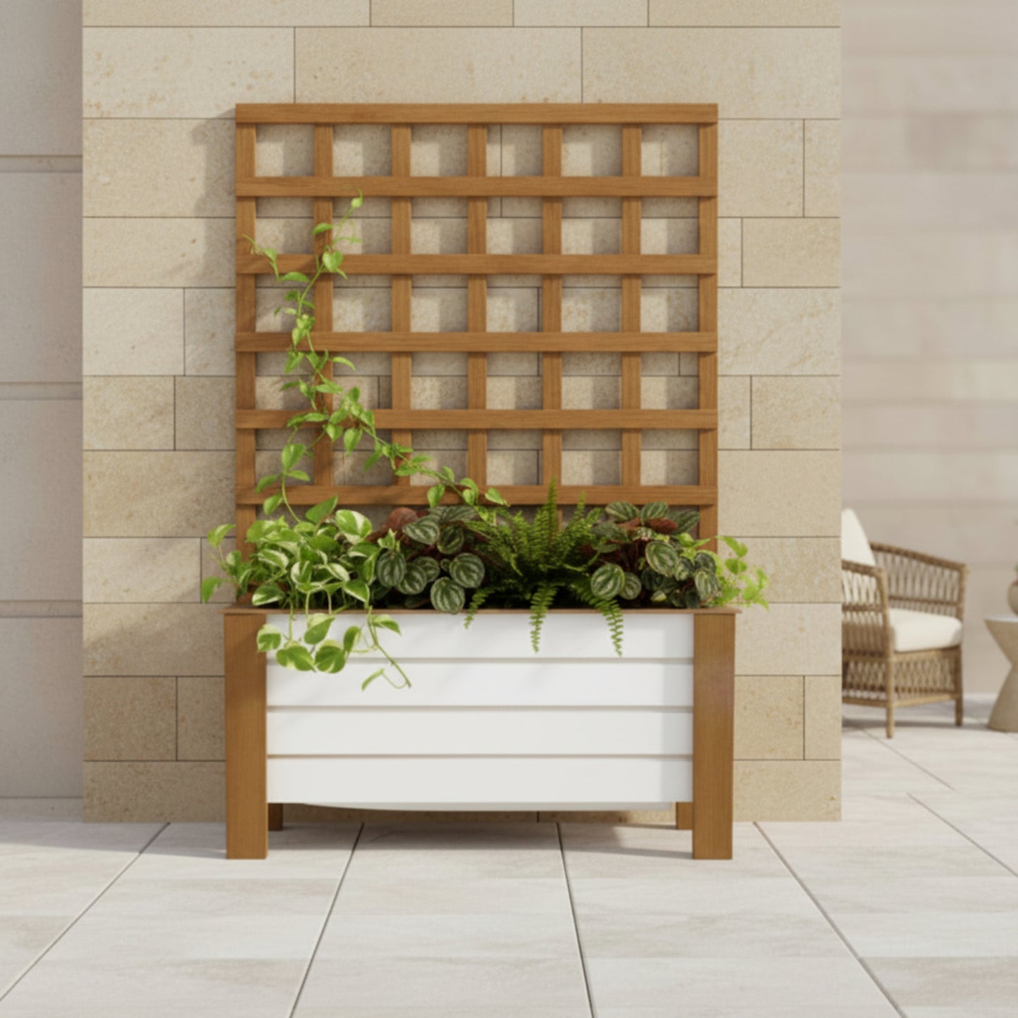 Green Oasis Large Rectangular Grow Bed / Box Planter