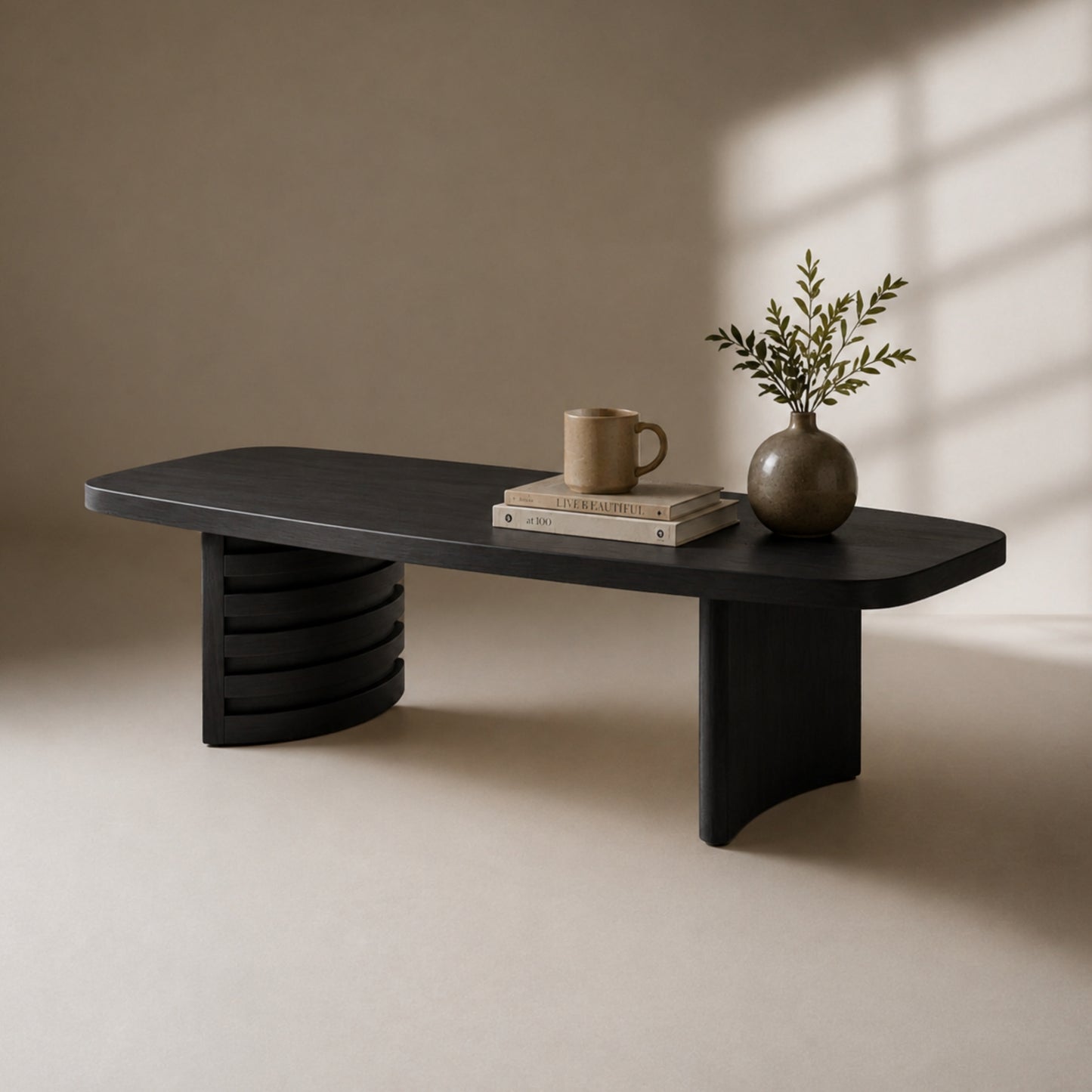 STRATA Rectangular Rounded Edges Coffee Table