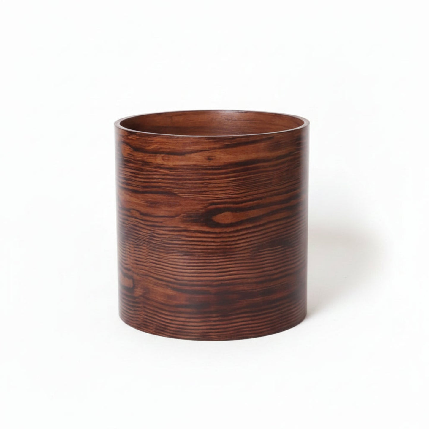 EcoBark Curved Wood Round Cylindrical Planter (Large Size)