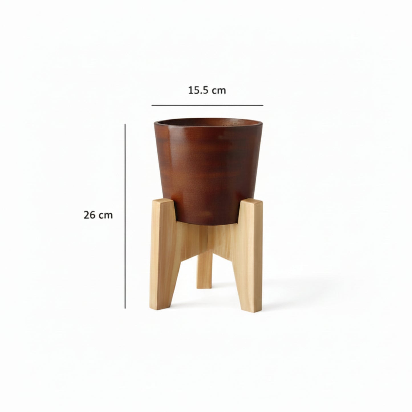 Eleva Round Circular Table Planter With Stand