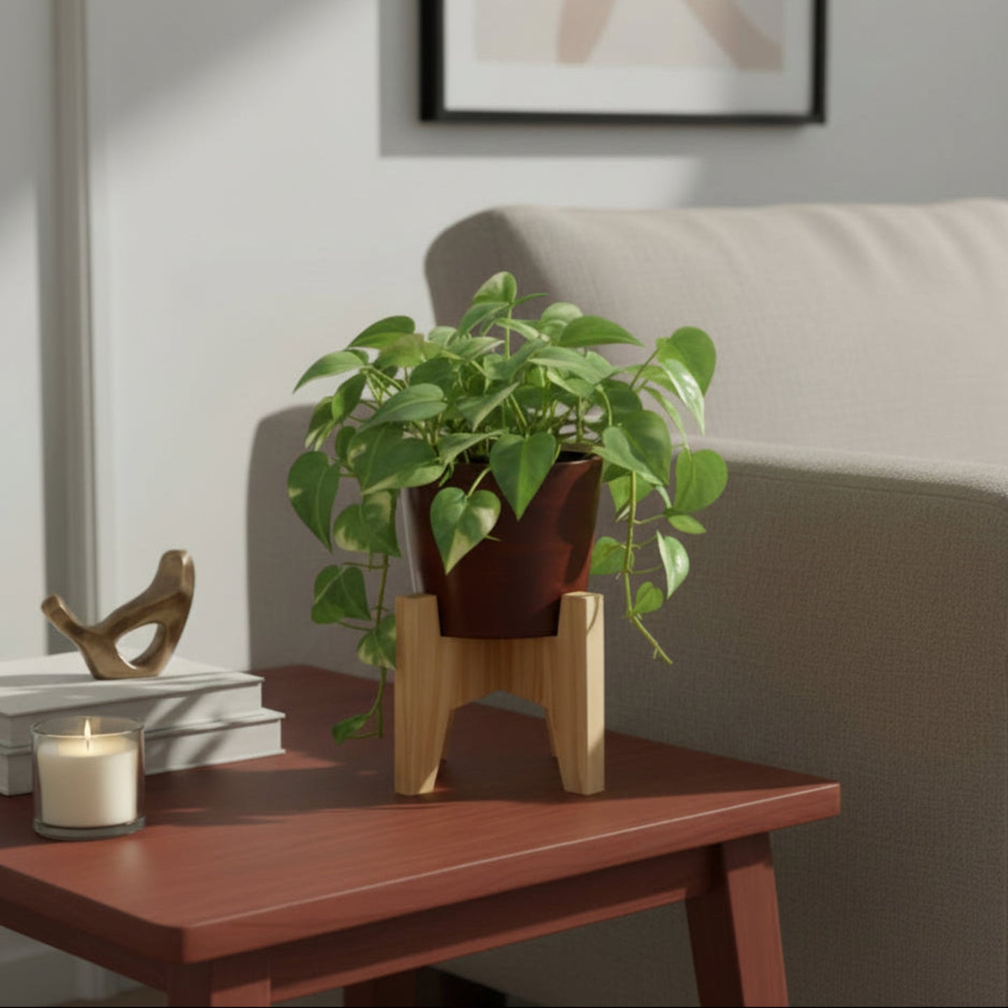 Eleva Round Circular Table Planter With Stand