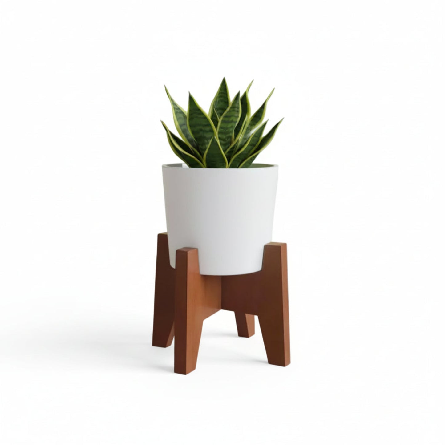 Classy Taper Round Desk Planter Pot With Stand