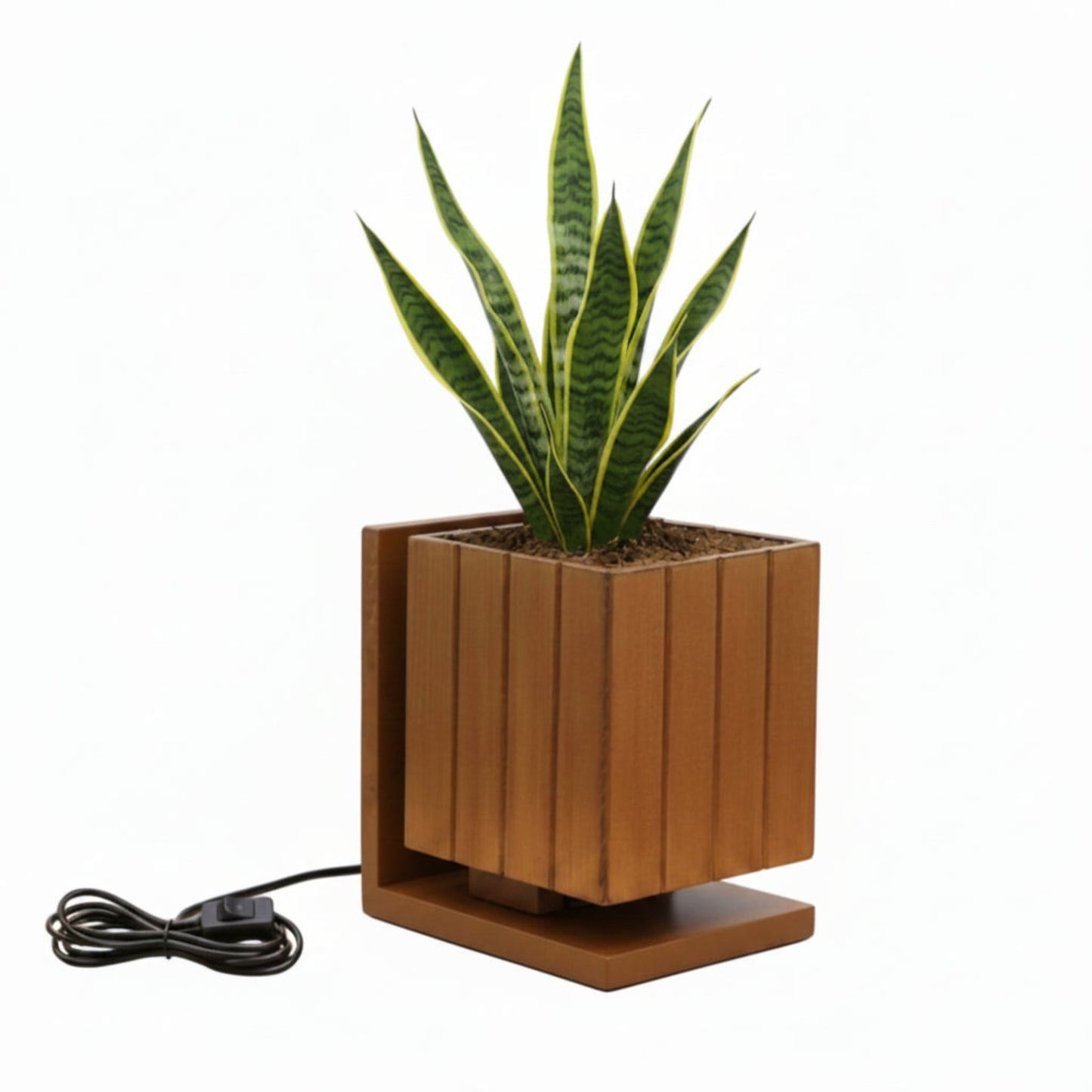 AuraCube Planter and LED Glow Lamp