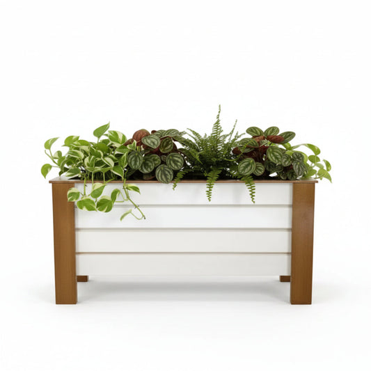 Green Nook Large Rectangular Grow Bed - Indoor Outdoor Box Planter
