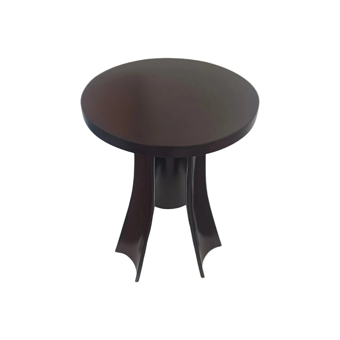 Trio Arc Curved Wooden Round Side Table